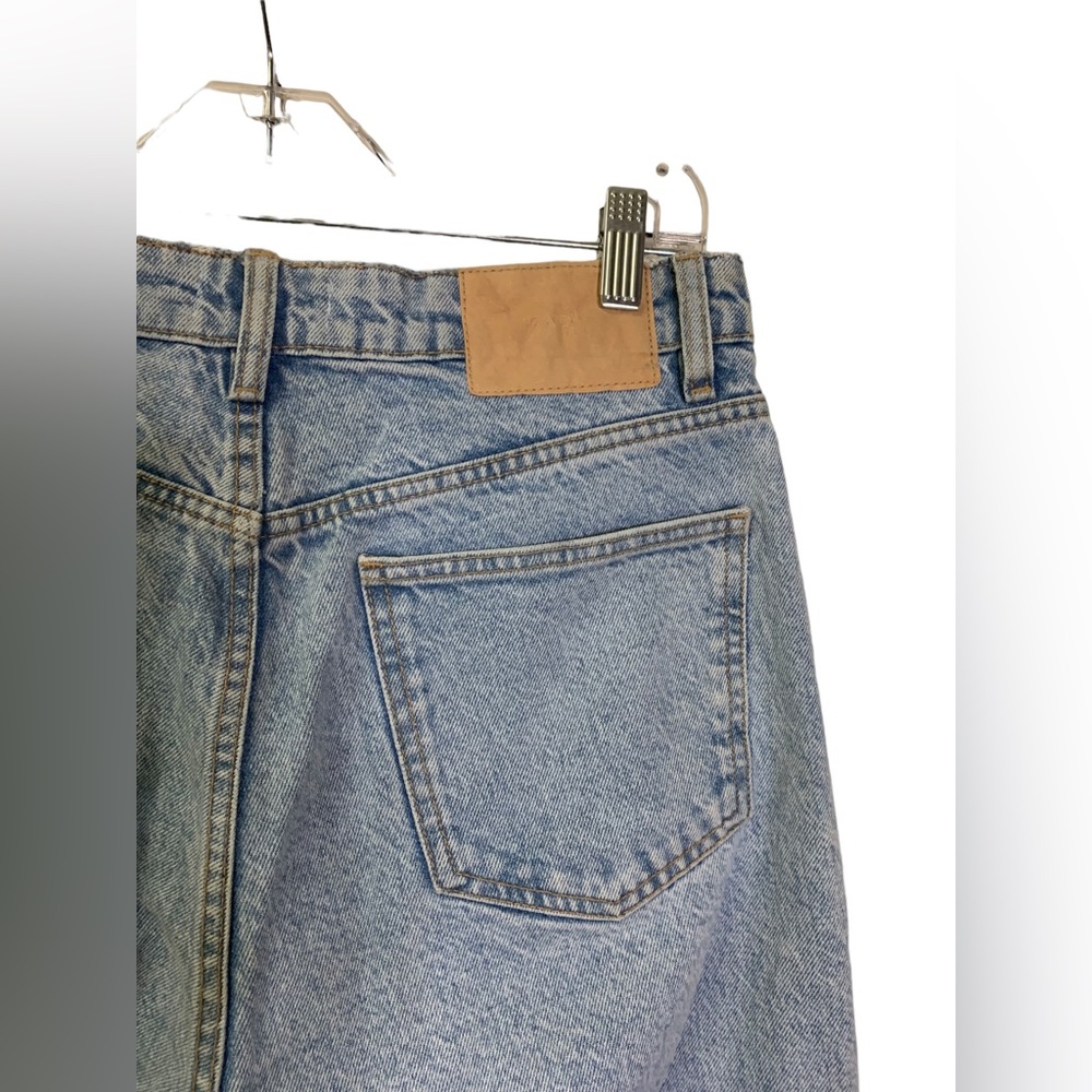 Zara High Waist Light Wash Ankle Denim Jeans - Picture 5 of 5